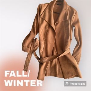 Sweater /Suede Material sweater jacket new never worn